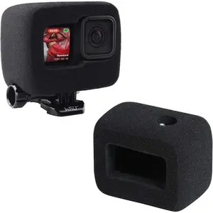 Windslayer Cover for GoPro Hero 13/12/11/10/9 Black, Windslayer Cover Housing Frame Case, Video Noise Reduction Accessory (2 Pack)