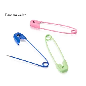 Random Color Safety Pin (50pcs), Clothing Fastening Clip Pin for Sewing Quilting Craft Knitting, Stitch Marker Pins, Sewing Accessories