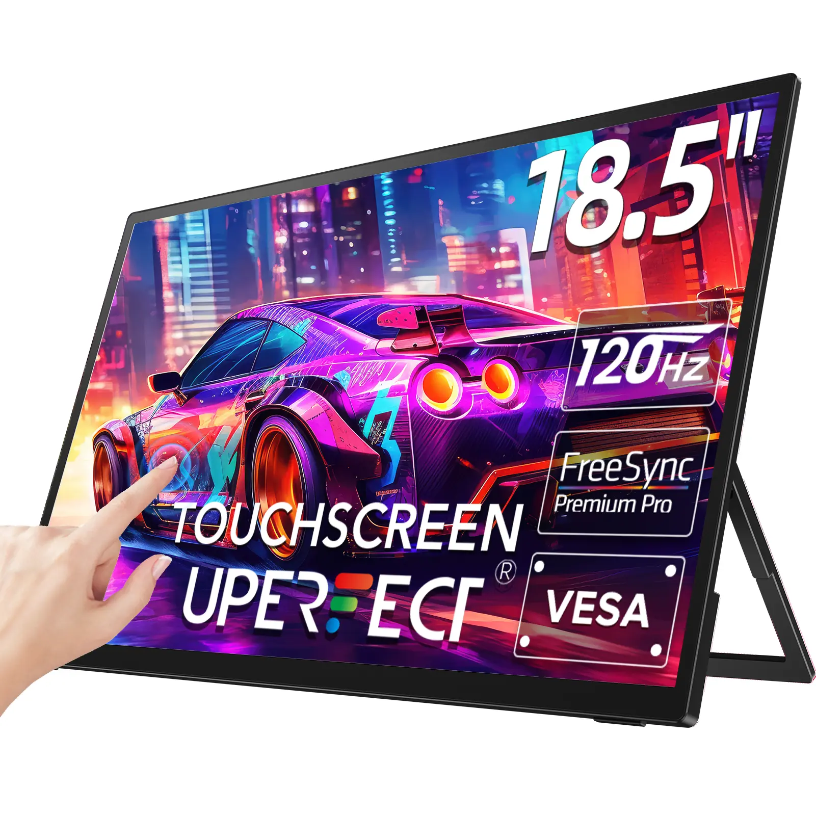[Local shipping] UPERFECT USteam E6 Pro 18.5 inches touchscreen laptop monitor with 120Hz refresh rate, 1080P gaming touchscreen, ultra-thin, wide and slim screen for working from home.
