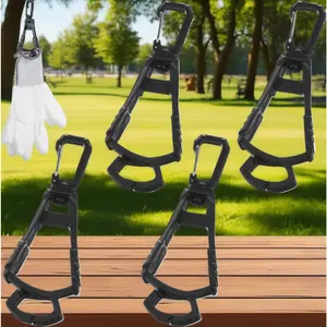 4 Pcs Glove Clip, Work Safety Glove Holder Clip, Construction Accessories for Work Gloves Holder Helmets Hanger Clamp(Black)