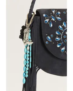 Shyanne Unisex Beaded Fringe Boot Bag Charm - Aa294