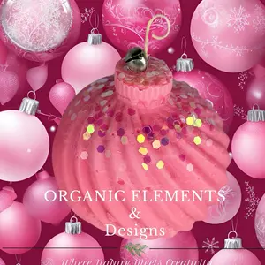 Festive Pink Christmas Ornament Candle Home Decor freshener