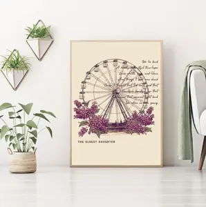 We Lie Back The Eldest Daughter Poster Canvas, Motivation Quote Canvas Poster