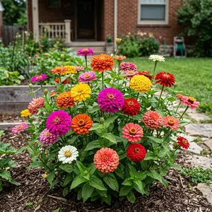100 Mixed Color Zinnia Seeds for Planting - Heirloom Mixed Color Zinnia Flower Seeds for Home Garden