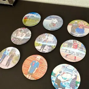 Custom Photo Magnet 2.25" - Personalized Round Magnets with Your Designs and Images