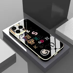 Electroplated Four-corner Phone Case for iPhone 15 Plus 16 Pro Max 14 13 12 11 mini XS XR Kingdom Seek Pattern Anti-Scratch Shockproof Soft Silicone Protective Cover