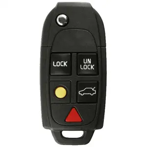 KEYS4LESS Replacement Flip Key Fob for Volvo XC90 2011 Fcc LQNP2T Apu LQNP2TAPU 2AOKM Vl1 Part Number 8688799 (remote) 31253386 (key)