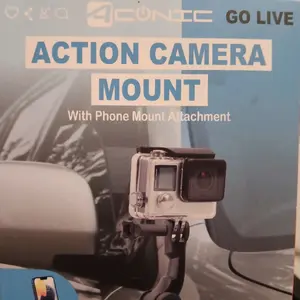 Action Camera Mount with Phone Mount Attachment