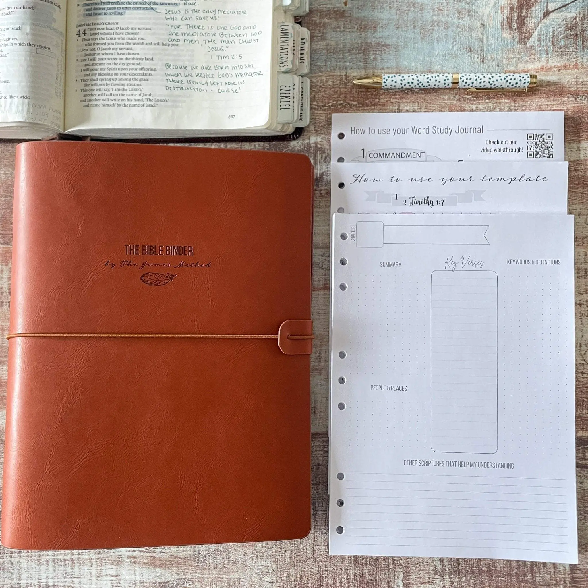 The Complete Bible Binder Study System (Brown) The Complete Bible Binder Study System (Brown)