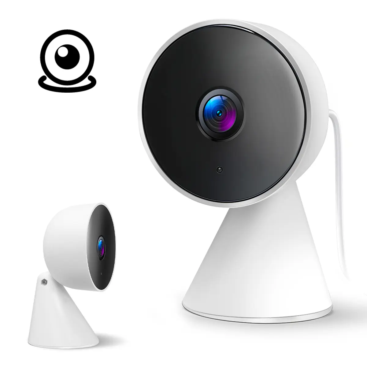 Indoor Smart Home Security Camera with Color Night Vision, 2-Way Audio, Easy Setup, Human Detection Security Monitoring