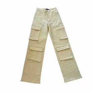 Spring Summer Cargos - Full of Bling Bling Pants Womenswear Bottom Trouser