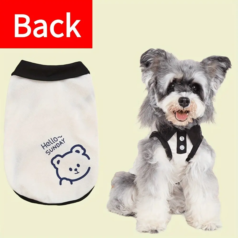 Cat Kitten Thin, Breathable T-Shirt Vest - Pet Feline Clothing Outfit