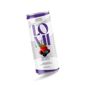 Lomi Berry Breeze Sparkling Kava Beverage- 12 oz Zero Proof Acai & Berry Adaptogen Drink 4-Pack US