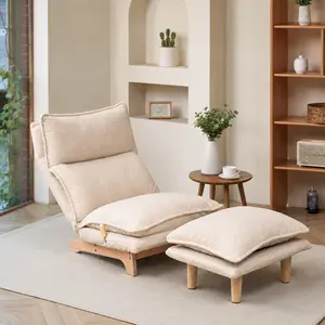Fahuac Folding Recliner Sofa Bed - Single Semi-Automatic Lever Adjustment, High-Density Sponge Filling, Contemporary Comfi Folded-Over Articulation Backrest Indoor Lounger for Living Room, Bedroom, Folded-Over Indoor Loungers, Articulation Indoor Loungers