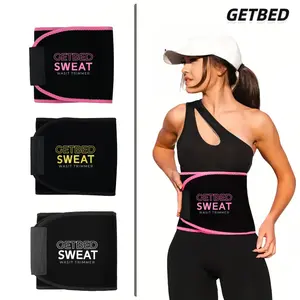 GETBED  Ab Trainer, Neoprene Waist Trimmer Trainer Belt, Classic Waist Trimmer for Women & Men Black Pink CR Neoprene with Neo- Technology for High Intensity Training Gym Workouts choose color  Waist Trimmer unisex  band waist trainer belt