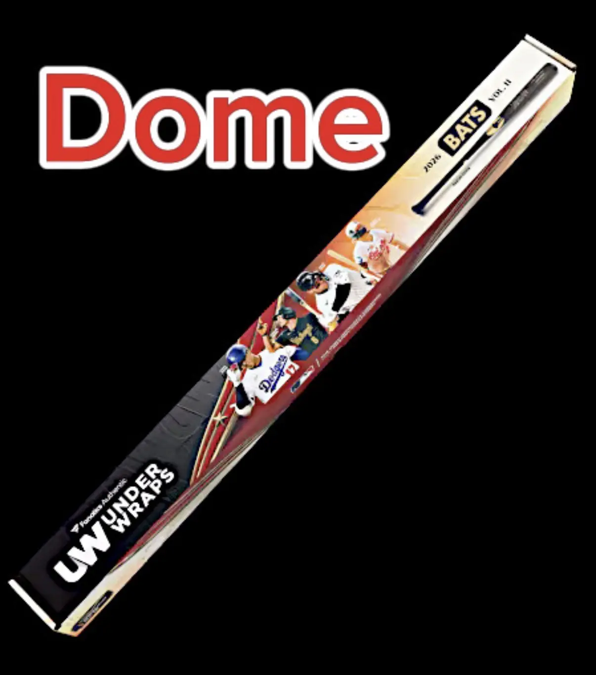 (Dome) Single Bat Vol 2 - 2026 Fanatics Under Wraps Vol 2 Autographed Baseball Bat Dome.