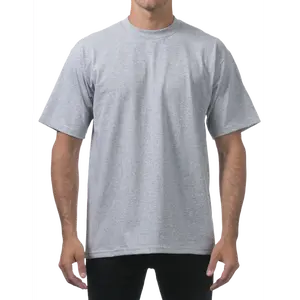 Pro Club Men's Heavyweight short Sleeve T-Shirt Heather Grey