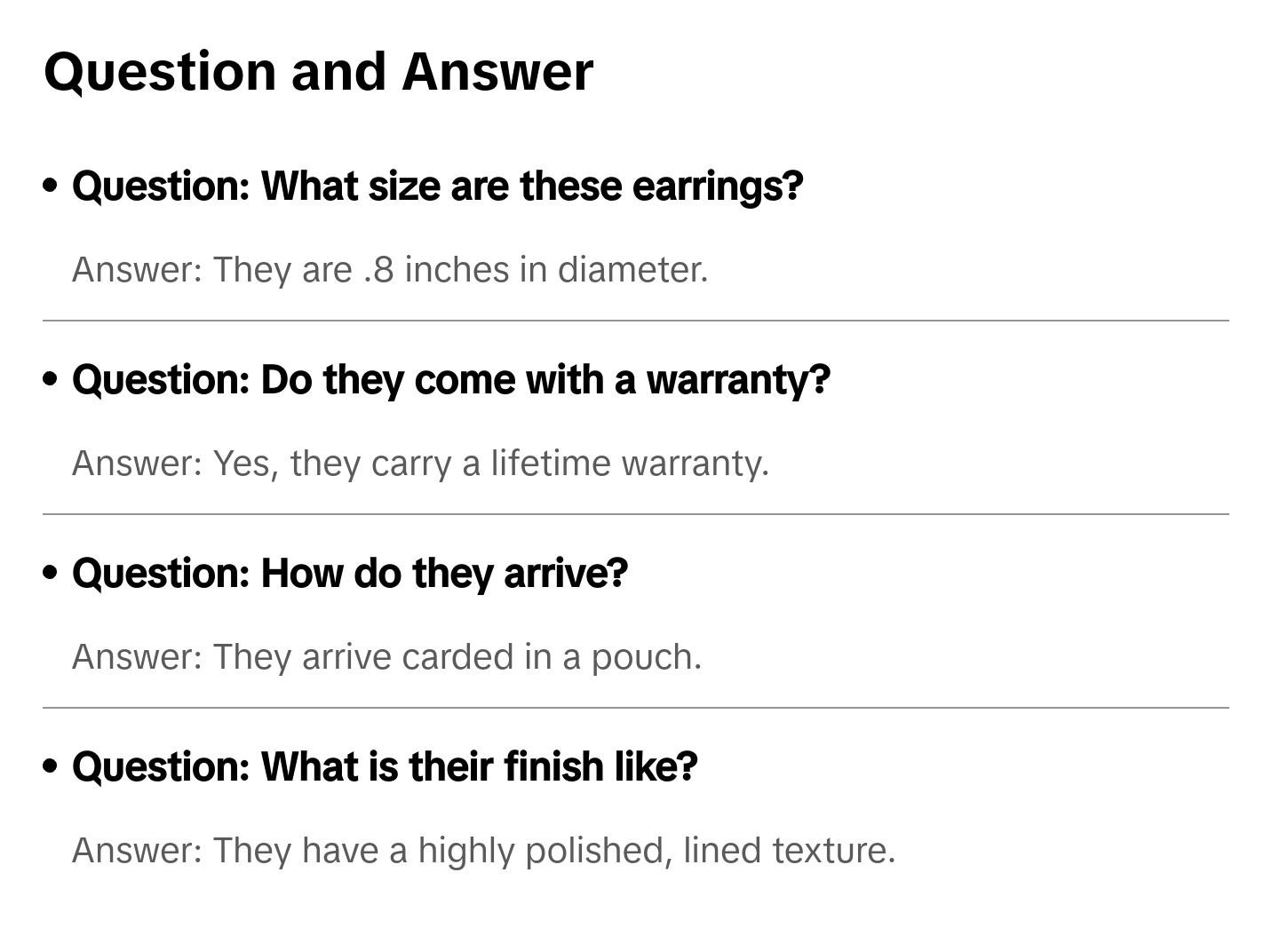 Round Lined Silver Disk Earrings