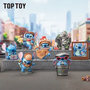 TOPTOY Stitch City Adventure Series Figure Desktop Decor – Adorable Stitch Statue with City Exploration Theme, Cute Collectible Desk Ornament for Stitch Lovers – Perfect Birthday Gift for Kids, Teens, Ideal Shelf Display or Room Accent