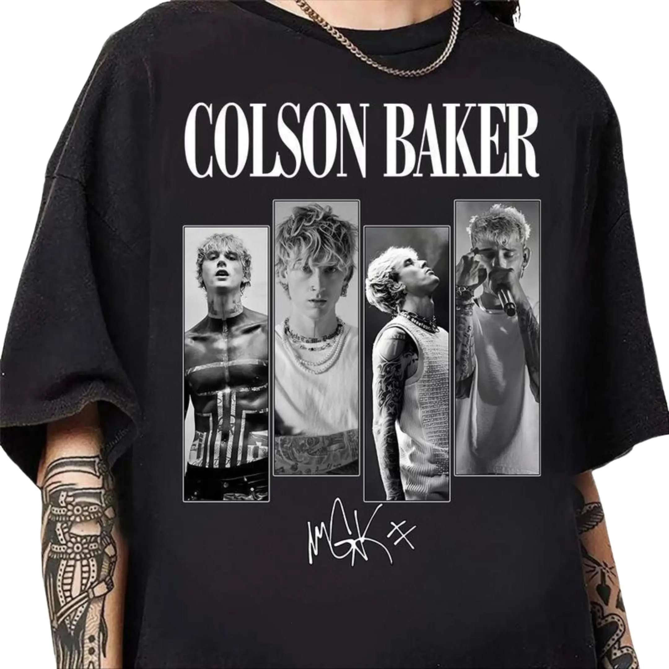 Machine Gun Tour Tee, Colson Baker Style, Fans’ Must-Have, New Tour Graphic Tee