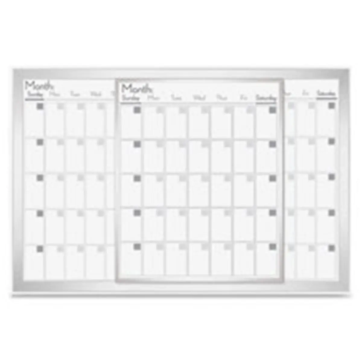 212 MAIN Magnetic Dry Erase Wall Calendar Planner, 24in x 36in Frost Finish, Large Weekly Organizer with Sliding Panel & 3-Month Unruled Grid for Sports Coaches, Includes Desk Calendar Blocks