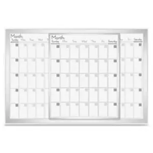 Lorell  Magnetic Calendar Board- 24 in. x 36 in.- Frost