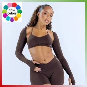 Vision Shrug Long sleeve  Soft material  Thumb holes  Sculpting highlights  Bolero style front, open back raglan sleeve shrug set