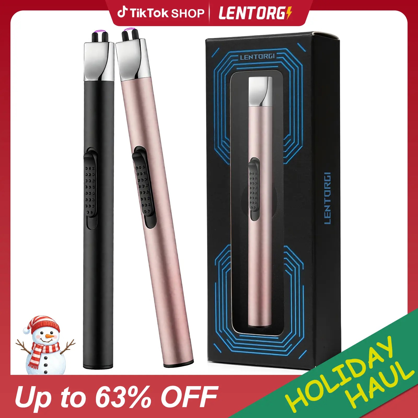 【Lentorgi】Electric Candle Lighter, Mothers Day Gifts for Mom from Daughter Son, Birthday Gifts for Mom Women Men Wife Sister, Economical Portable Rechargeable USB Arc Windproof Lighters for Candle Camping Kitchen BBQ Daily Use