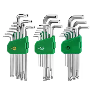SK Allen Wrench Set, Metric/SAE/Star Hex Key Set, L-Shaped, S2 Steel