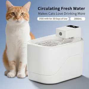 Intelligent Sensor Pet Drinking Fountain 2000ML Large Capacity