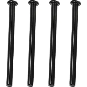 4 PCS 3.5 Inch Black Door Hinge Pin Replacement for Home Office Kitchen Interior Doors