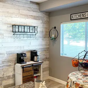 Reclaimed Wood - White Wash Mix - 52 Sqft - Easy install - Accent wall planks by Rough Grain Wood Co.