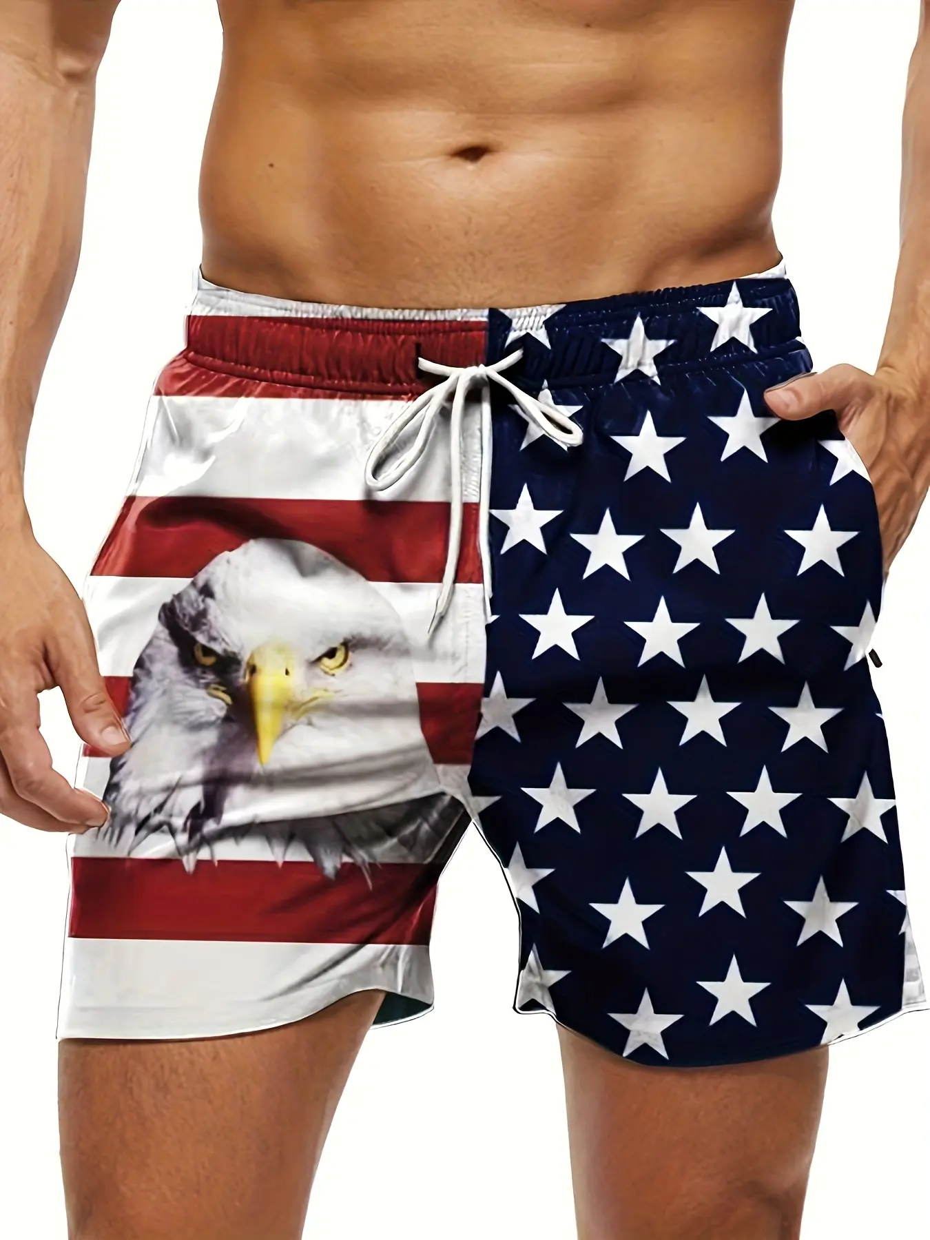 Men's Hawaiian Beach Shorts Quick Dry Swim Trunks Summer Casual Shorts Lightweight Swinwear with Pockets Tropical Floral