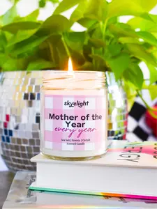 Mothers Day Candle: Mother of the Year – Sea Salt & Orchid Candle – Perfect Mother’s Day Gift for Mom, Stepmom, or Mother Figure