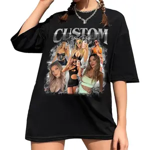 GIANT BIG HANDS Custom Bootleg Rap T-Shirt Personalized 90s Graphic Tee with Custom Face and Name Birthday Gift for Him or Her Vintage Rap Aesthetic Trendy Streetwear Style Unique and Fun Gift Idea Unisex Fit Made to Order Bold Personal Look All Seasons