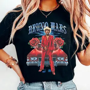 Bruno Phoenix The Romantic Tour Tee, Mars 2026 New Album T-shirt, The Romantic Tour Merch, Unisex Y2K Cotton Tee, R&B Music Top, Graphic Tees, Concert Outfits, Fan Mars Gift