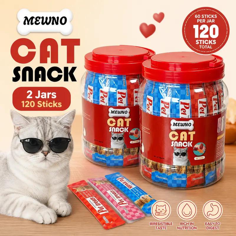 Natural Grain-Free Lickable Creamy Puree Cat Treats Value Bundle - 120 Tubes, 2 Jars, 3 Flavors (Chicken Yolk, Tuna Fish Roe, Abalone Beef), Moisture Aid, Puree Form, High Moisture, All Ages, 24 Months Shelf Life