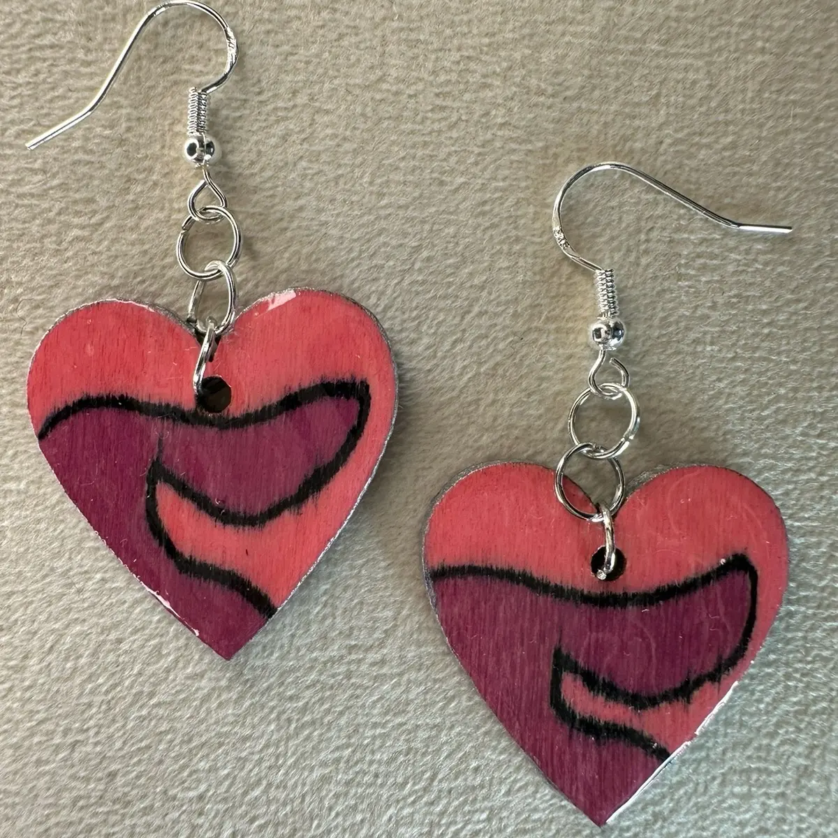 Stay Kind Be Kind Handmade Wooden Earrings