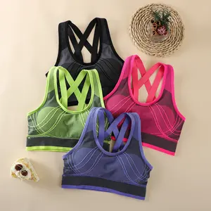 Women's 4 Pcs Solid Wireless Sports Bra, Breathable Comfortable Sports Lingerie Top for Yoga Gym Workout, Women's Sports Clothing for All Seasons, Yoga Clothes, Summer Activewear