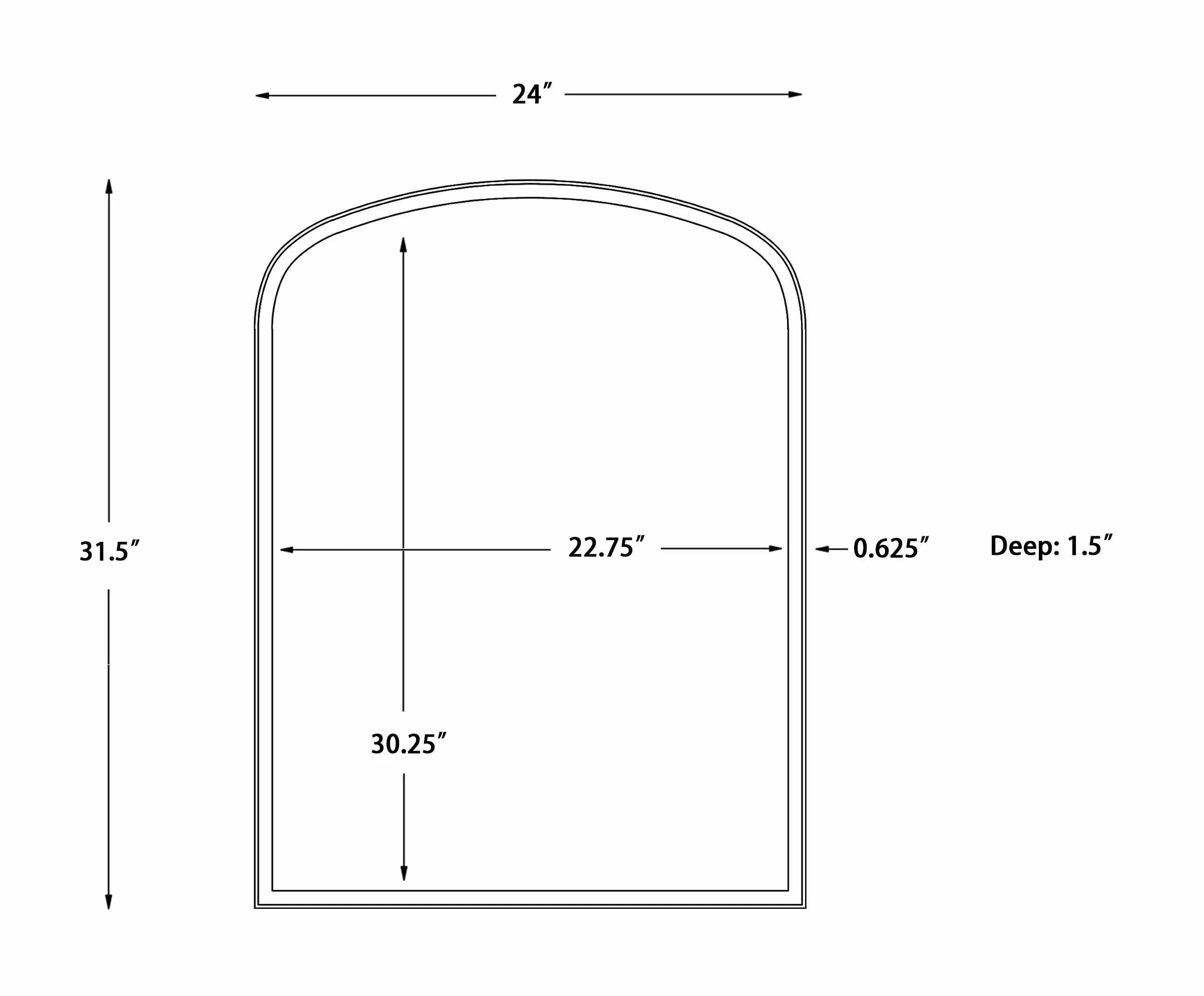Guangyuan Mantel Mirror