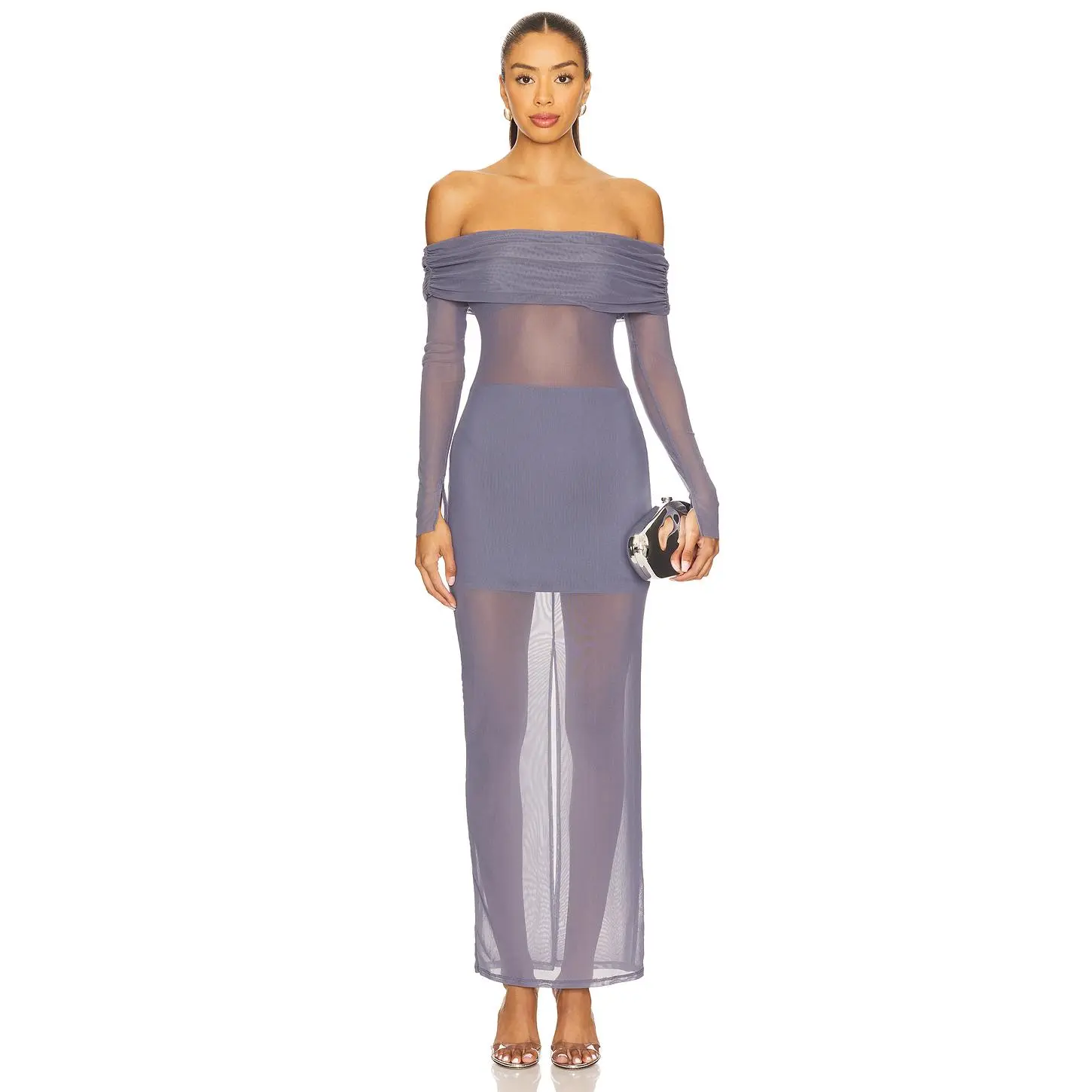 Lovers and Friends Fio Maxi Dress in Slate