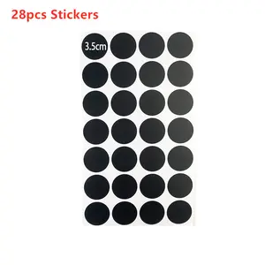 Circular Label Can Be Repeated Erasable Pvc Circular Blackboard Sticker Label