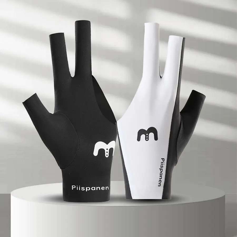 Slim‑Fit 3‑Finger Billiard Glove, Stretch‑Fabric Anti‑Friction Pool Glove for Precise Shots Billiard Accessories Pool Billiards