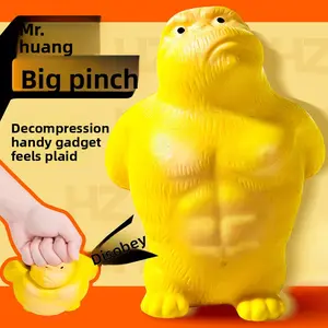 Gorilla stress-relief toy, squishy toy for stress reduction, slow-rebound toy for adults and children duck dumpling giant