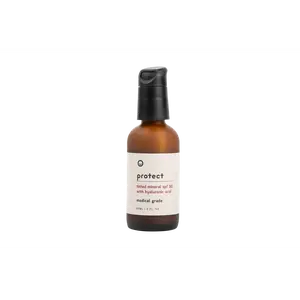 Protect - Tinted Mineral SPF 50 With Hyaluronic Acid (60ml) Facial Hydrating Sunscreen Moisture Moisturizing all day Tinted Moisturizing facial skincare Tinted Serum