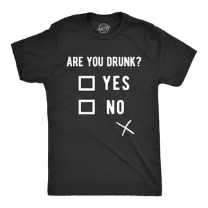 Mens Are You Drunk T Shirt Funny Beer Drinking Party Tee Mens Funny T Shirts Cool Vintage Fashion T-Shirt Gift Classic Menswear Saint Patrick's Day Apparel for Men Funny Drinking Short Sleeve Novelty Tees for Black