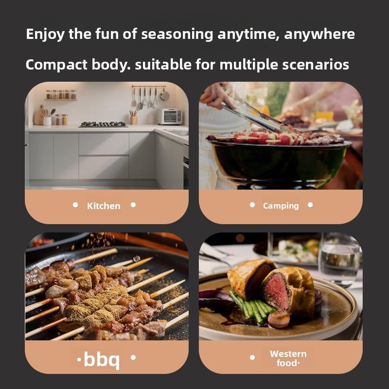 Automatic Electric Pepper Grinder | Rechargeable Salt & Pepper Mill for Home & BBQ