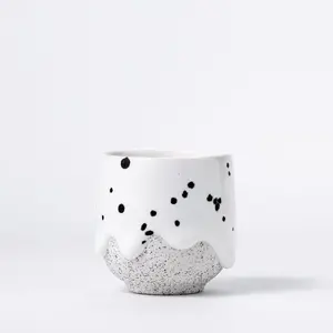 Drippy Pots Espresso Cup 3.5oz - Ceramic Cup for Espresso, Reusable/Washable