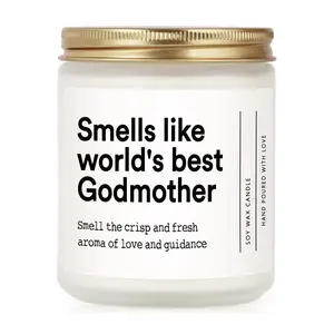 Godmother Proposal Gift, Godmother Gifts from Godchild, Will You Be My Godmother, Birthday Mothers Day God Mother Gifts- Handmade Lavender Godmother Soy Candle, Scented Candles