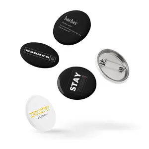 Set of BARBER pin buttons